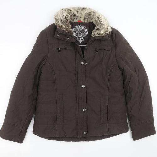 Esprit Womens Brown   Jacket Coat Size M