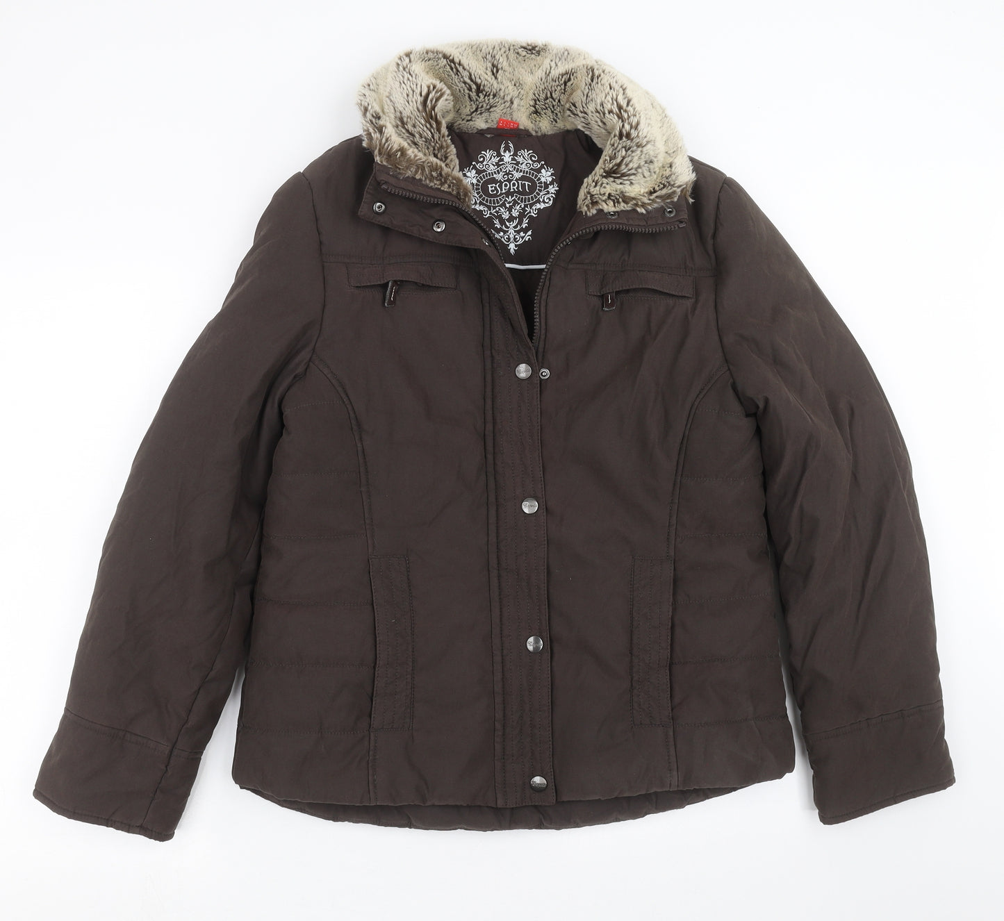Esprit Womens Brown   Jacket Coat Size M