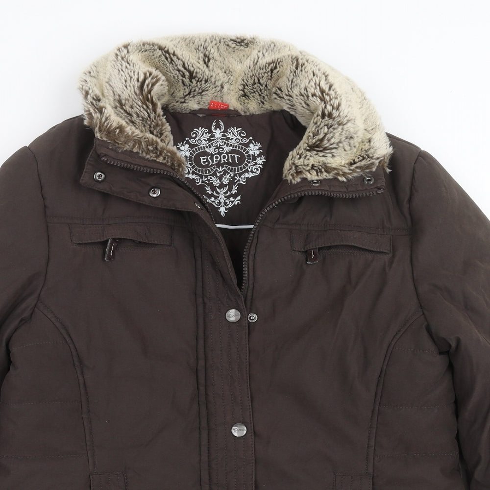 Esprit Womens Brown   Jacket Coat Size M