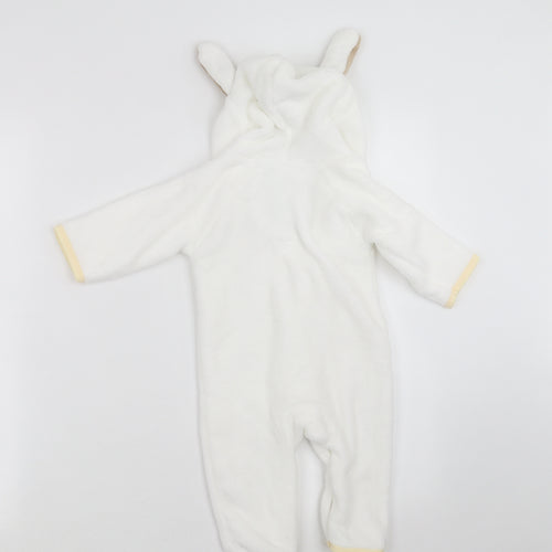 MICHLEY Baby White   Coverall Outfit/Set Size 6-9 Months