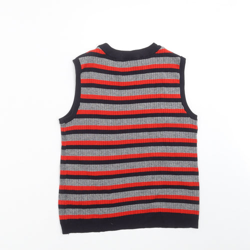 Divided by H&M Womens Blue Striped Knit Pullover Jumper Size S