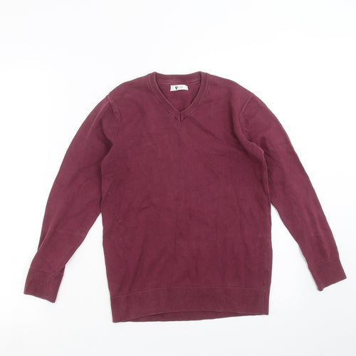 Very Boys Purple  Knit Pullover Jumper Size 10-11 Years