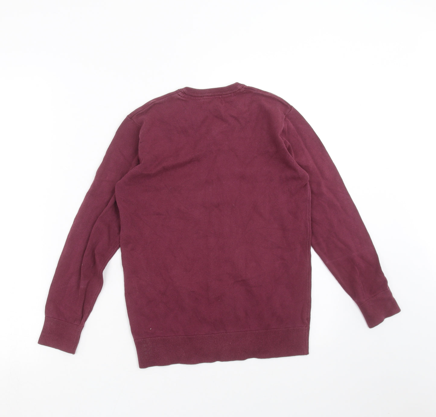 Very Boys Purple  Knit Pullover Jumper Size 10-11 Years