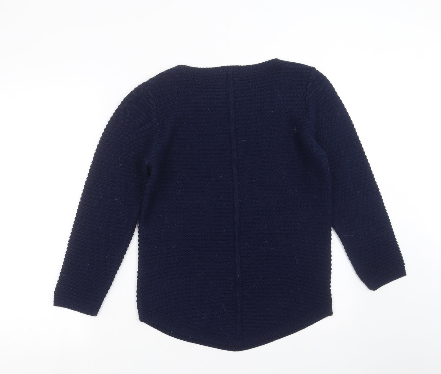 Envy Us Womens Blue Striped Knit Pullover Jumper Size M