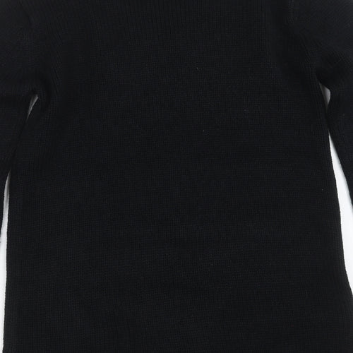 Embargo Girls Black  Knit Cardigan Jumper Size 13 Years  - Tassles