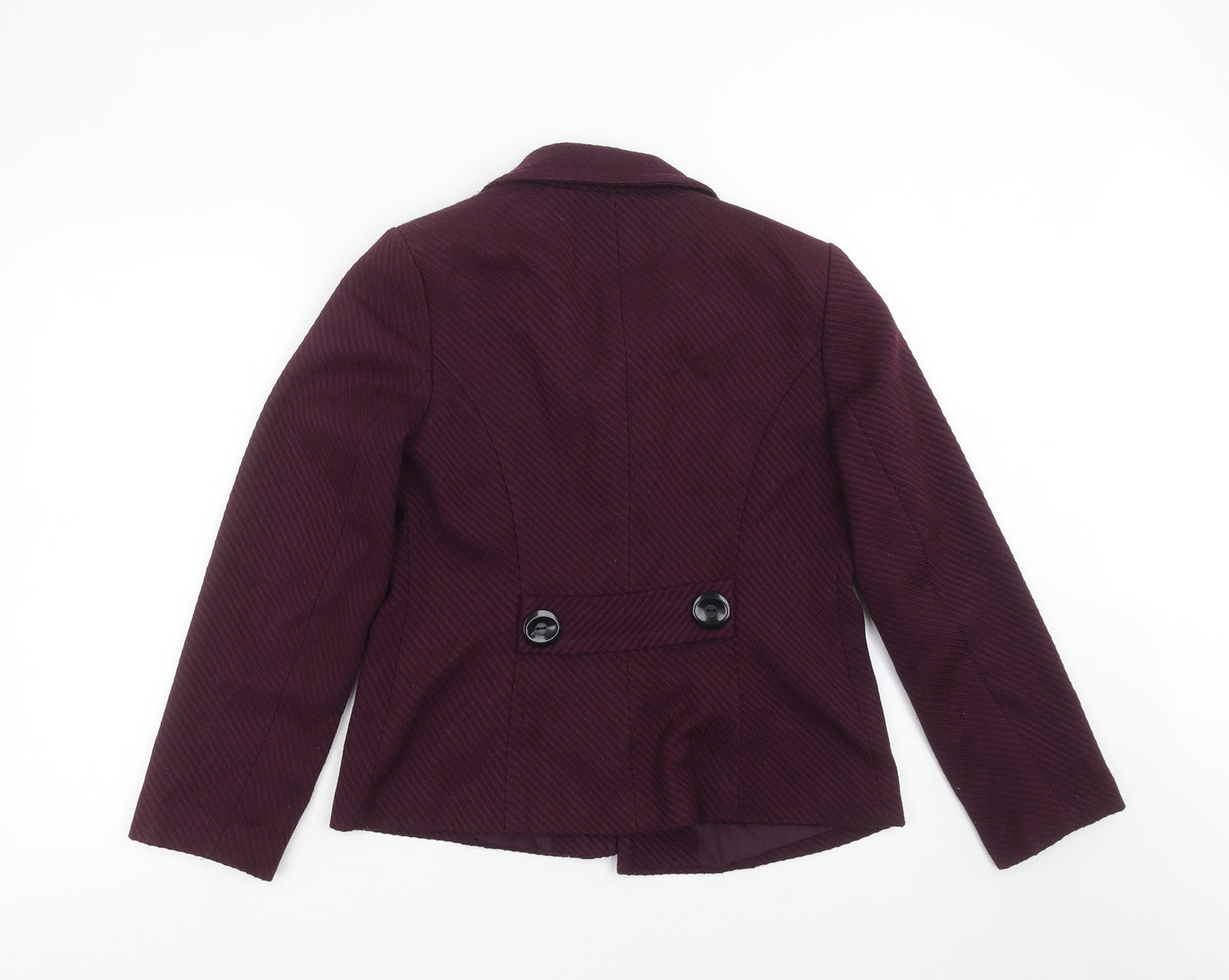 M&Co Womens Purple Striped  Jacket  Size 12