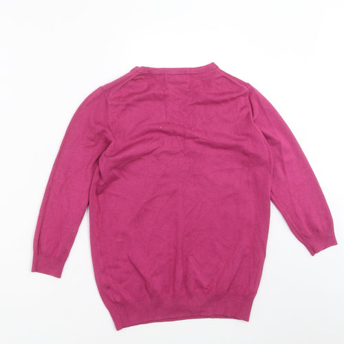 Marks and Spencer Womens Purple  Knit Pullover Jumper Size 10