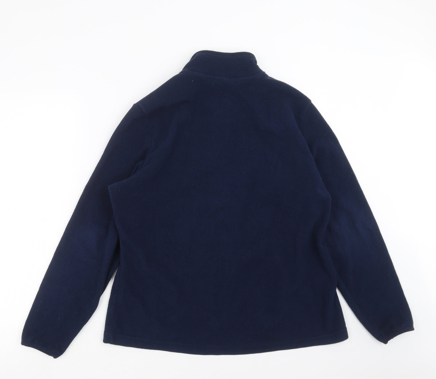 Marks and Spencer Womens Blue  Fleece Full Zip Jumper Size 16