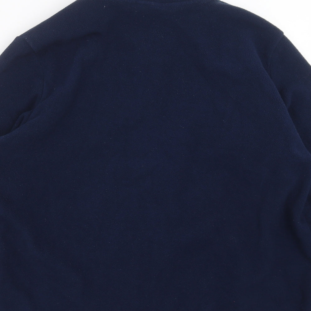 Marks and Spencer Womens Blue  Fleece Full Zip Jumper Size 16