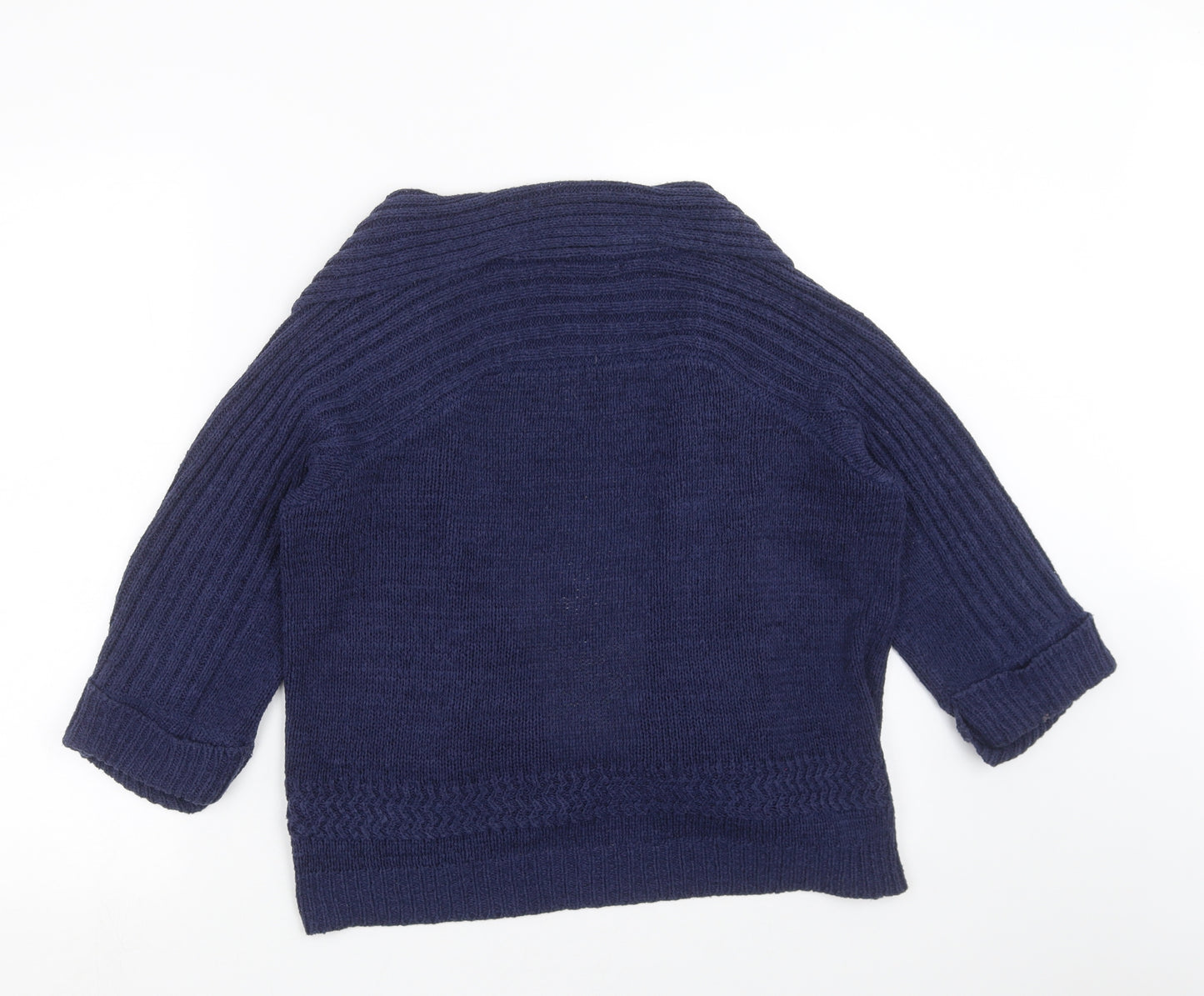Marks and Spencer Womens Blue  Knit Cardigan Jumper Size 14