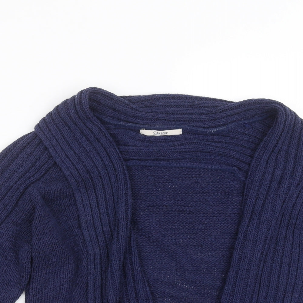 Marks and Spencer Womens Blue  Knit Cardigan Jumper Size 14