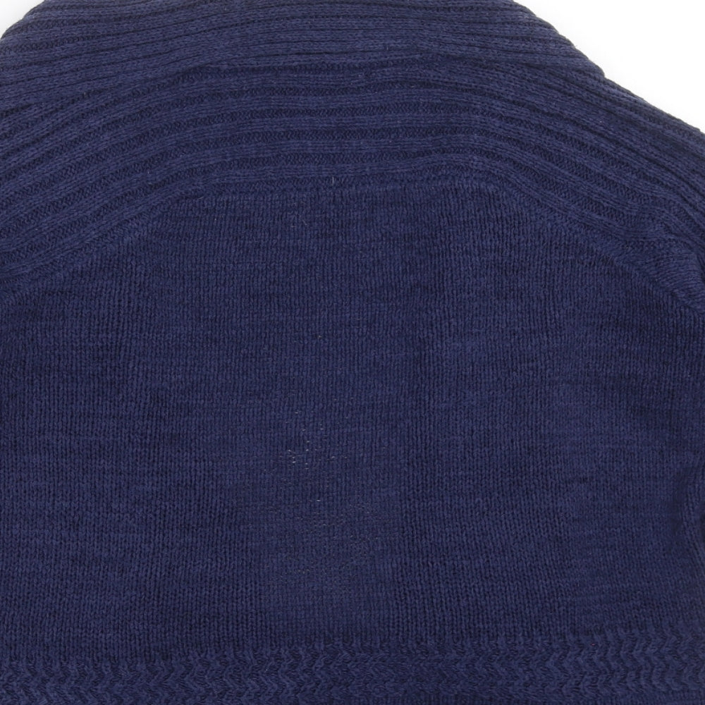 Marks and Spencer Womens Blue  Knit Cardigan Jumper Size 14