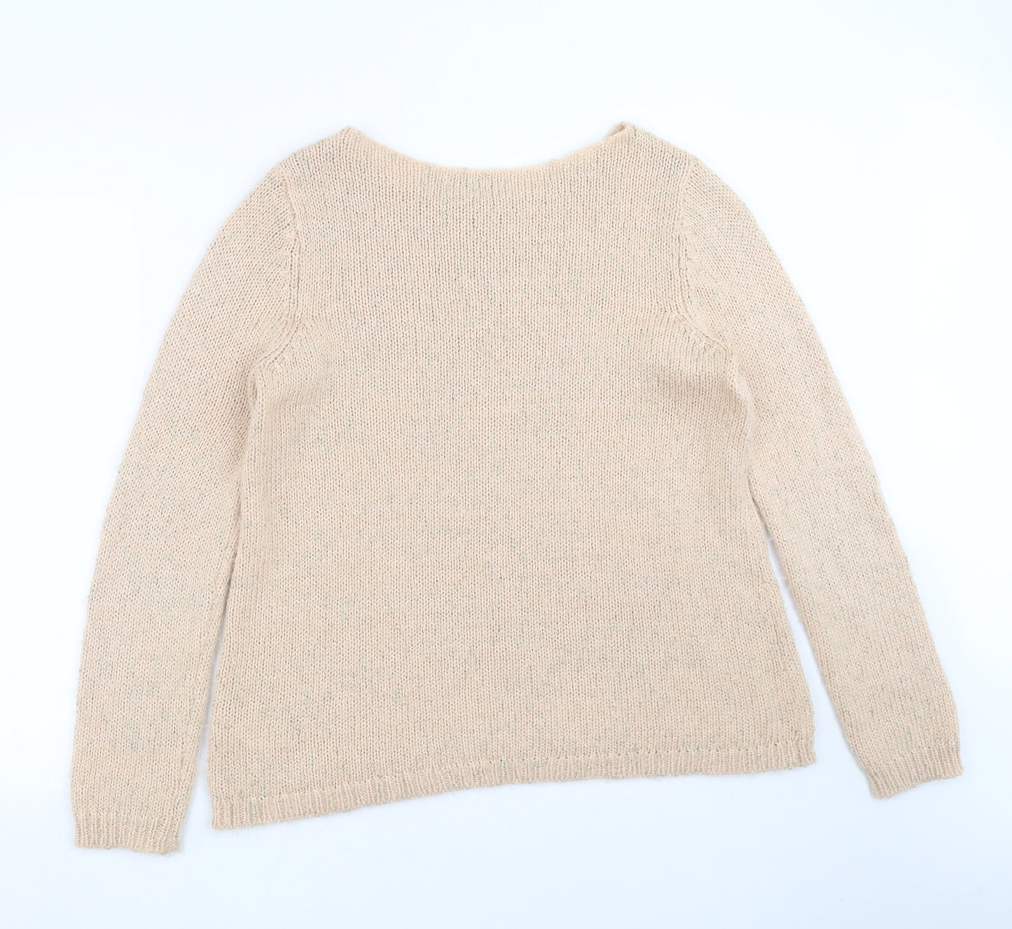 George Womens Beige  Knit Pullover Jumper Size 18