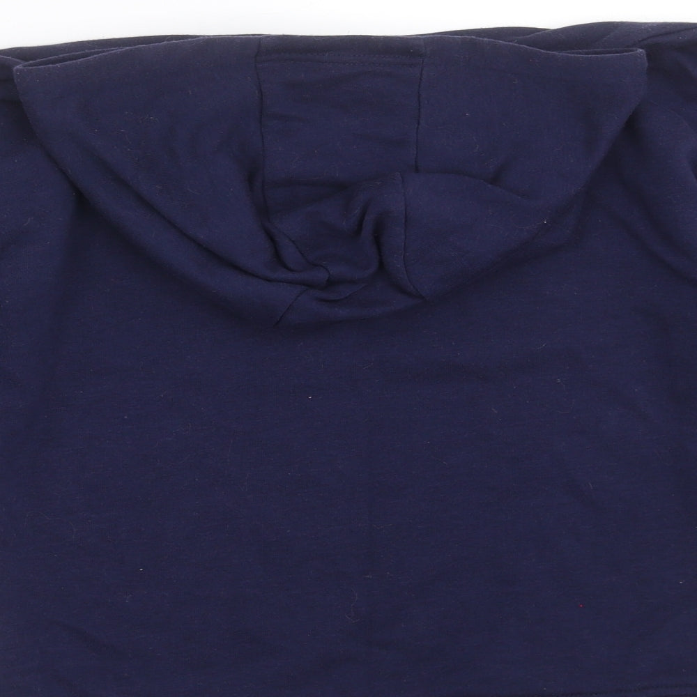 Primark Girls Blue   Pullover Hoodie Size 9-10 Years  - unicorn