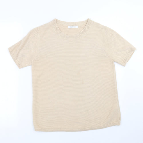 Marks and Spencer Womens Beige  Knit Pullover Jumper Size 12