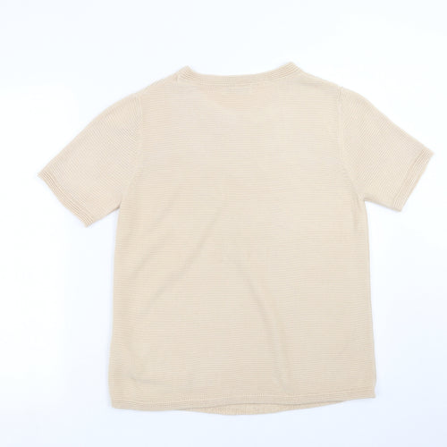 Marks and Spencer Womens Beige  Knit Pullover Jumper Size 12
