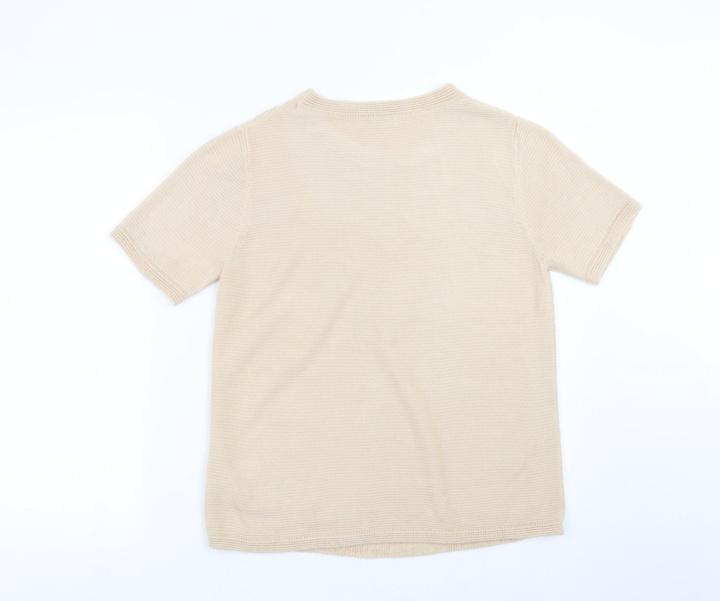 Marks and Spencer Womens Beige  Knit Pullover Jumper Size 12