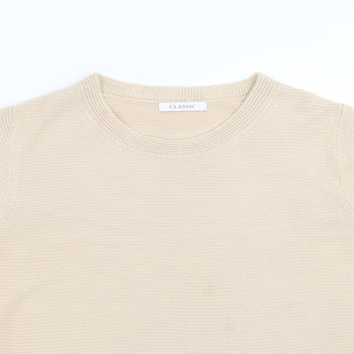 Marks and Spencer Womens Beige  Knit Pullover Jumper Size 12