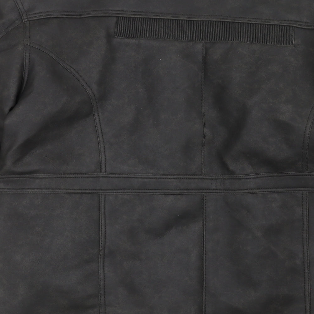 NUTSHELL Mens Black   Jacket Coat Size L