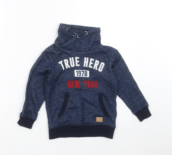 H&M Boys Blue Pullover Sweatshirt Size 2-3 Years - hero