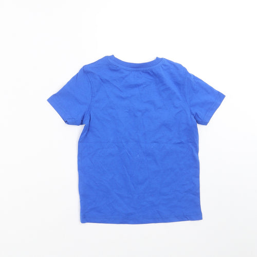 George Boys Blue   Basic T-Shirt Size 3-4 Years  - little helper