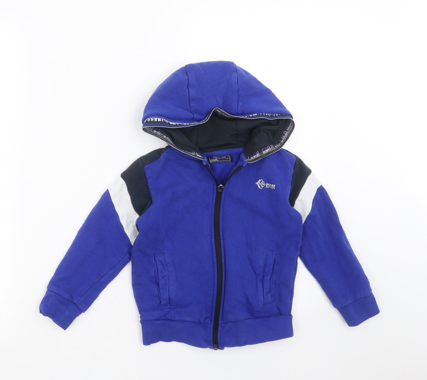 NEXT Boys Blue   Full Zip Hoodie Size 5 Years