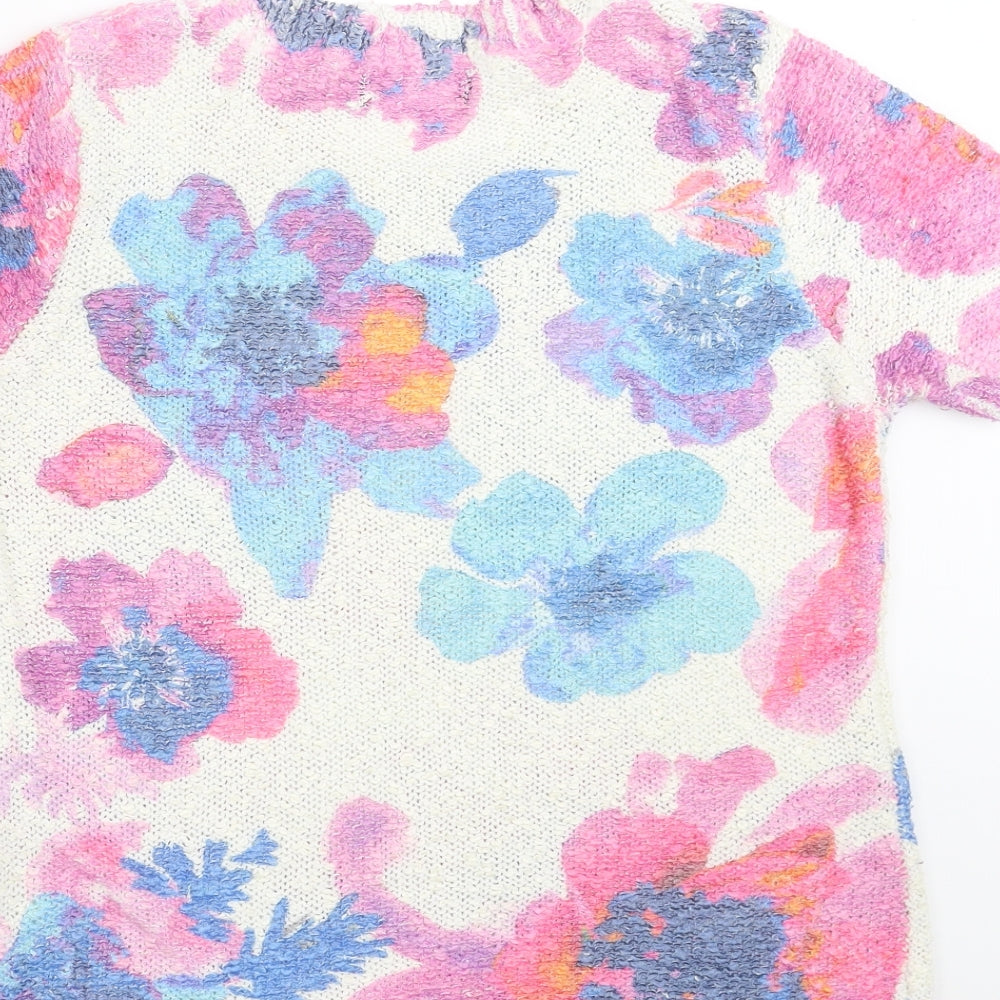 Preworn Womens Multicoloured Floral  Pullover Jumper Size S
