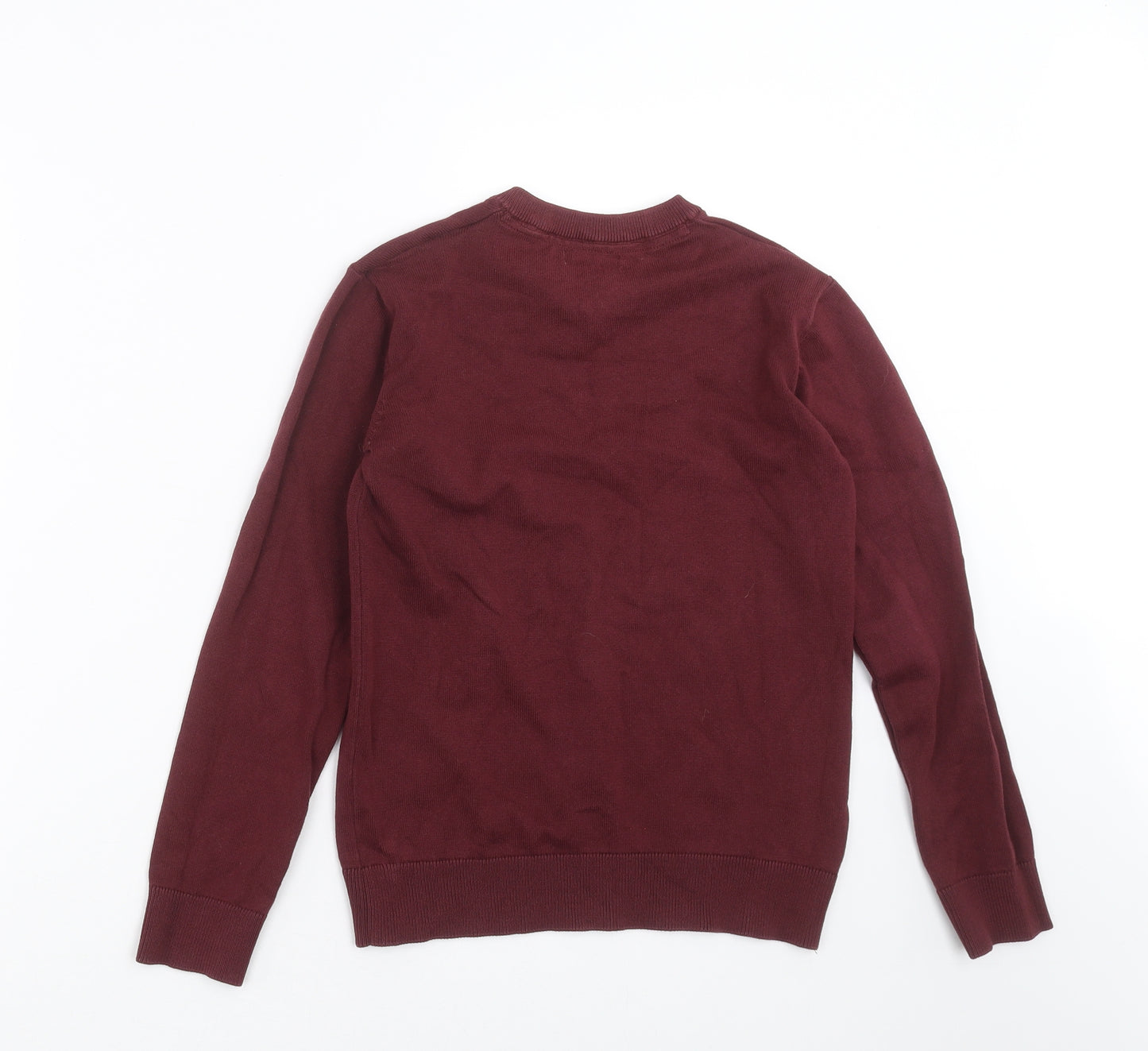 Very Boys Purple  Knit Pullover Jumper Size 10-11 Years  - burgundy schoolwear