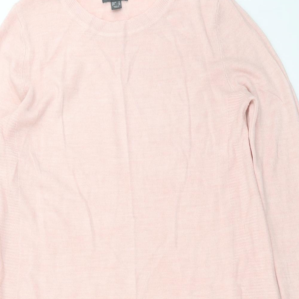 Primark Womens Pink  Knit Jumper Dress  Size 14