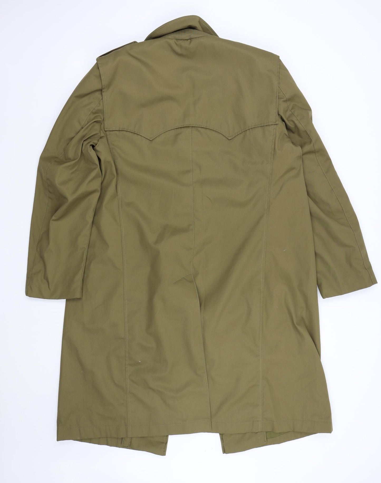 Plinc Mens Green   Trench Coat Coat Size L