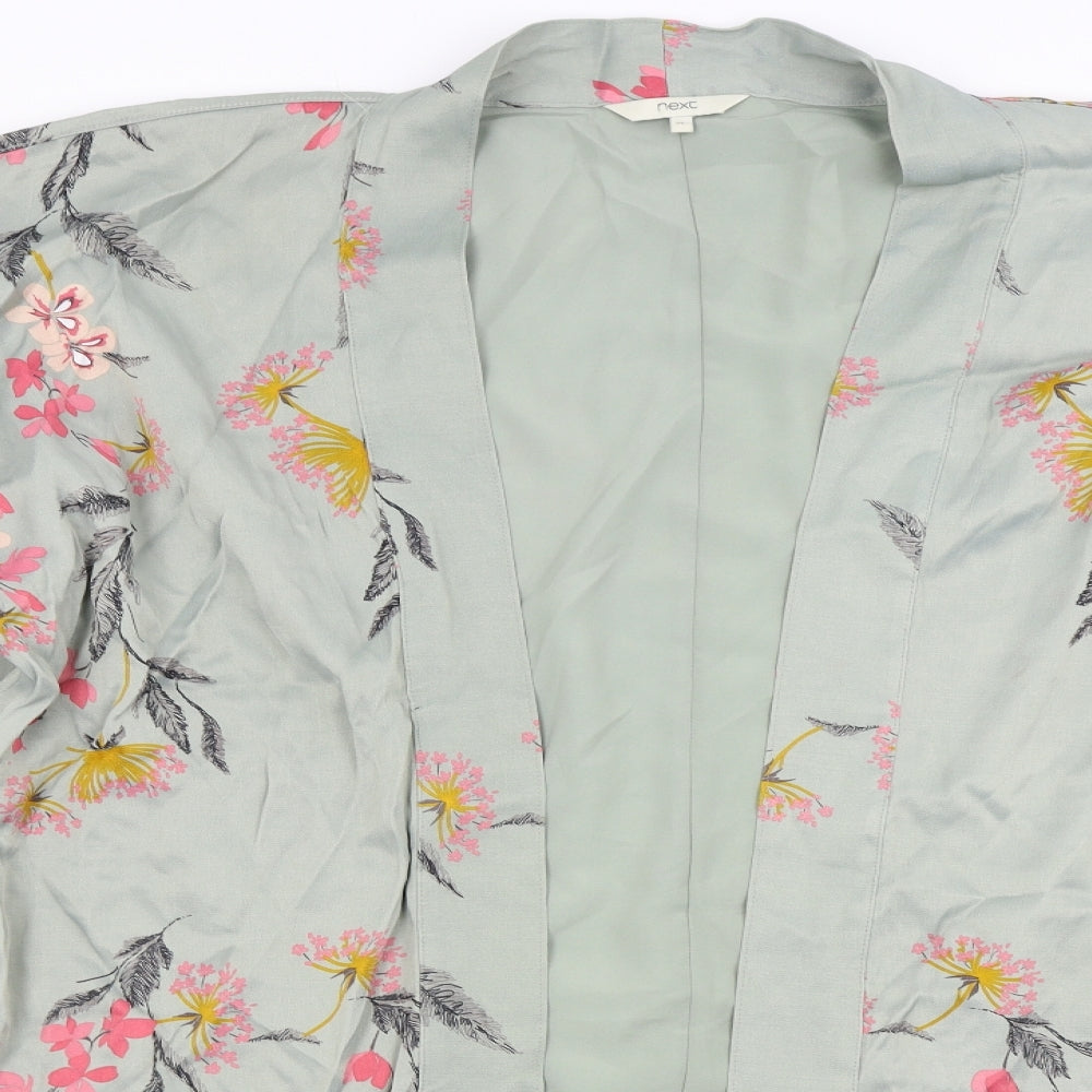NEXT Womens Green Floral  Kimono Jacket Size XL
