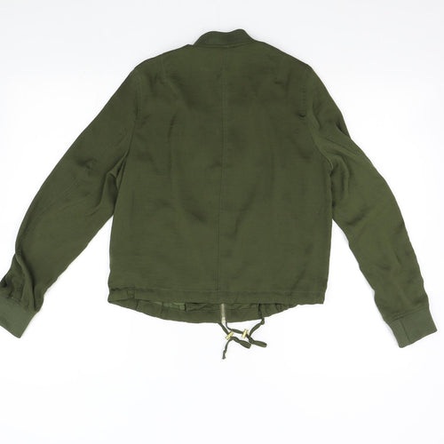 H&M Womens Green   Bomber Jacket Jacket Size 8