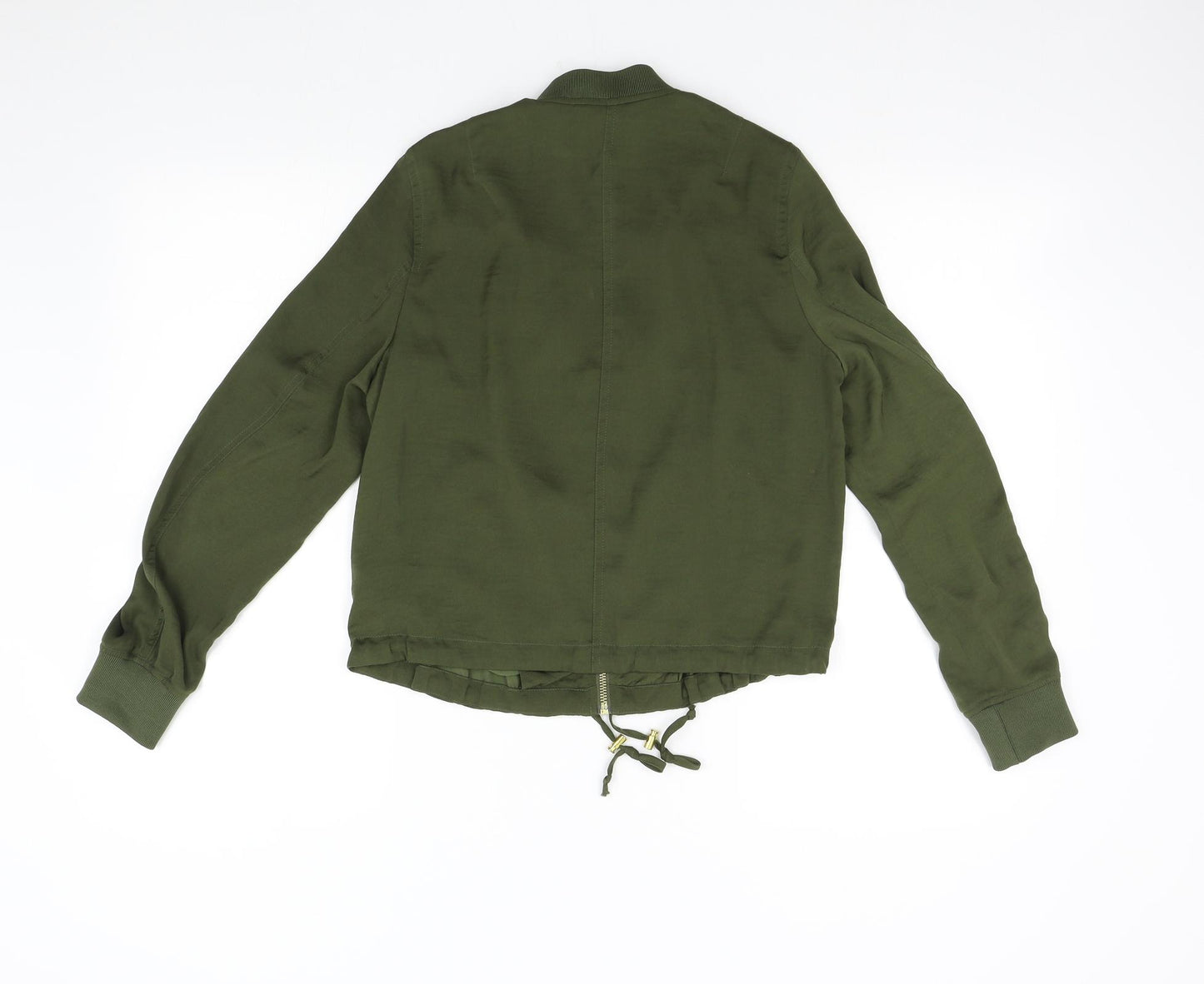 H&M Womens Green   Bomber Jacket Jacket Size 8