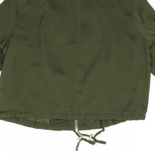 H&M Womens Green   Bomber Jacket Jacket Size 8
