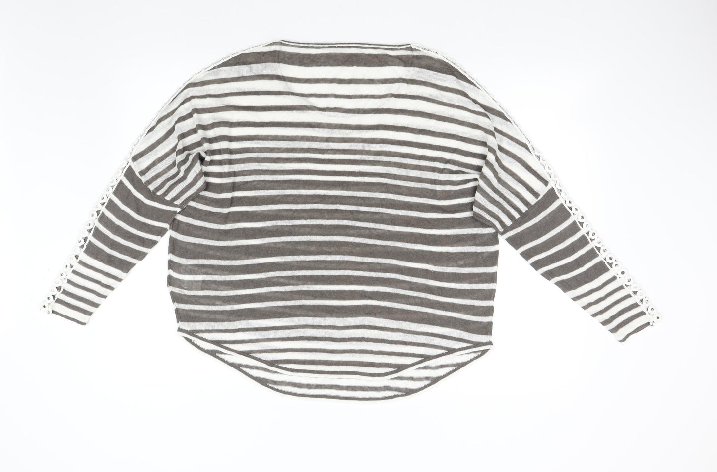 Preworn Womens Multicoloured Striped  Pullover Jumper Size L
