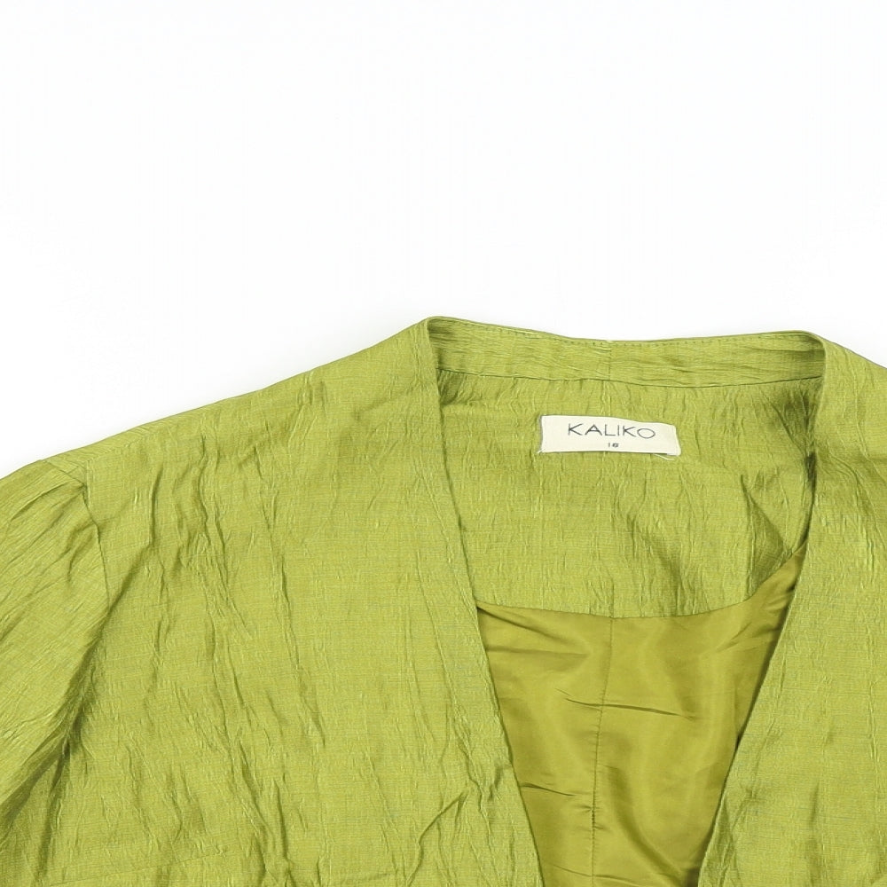 Kaliko Womens Green   Jacket  Size 18