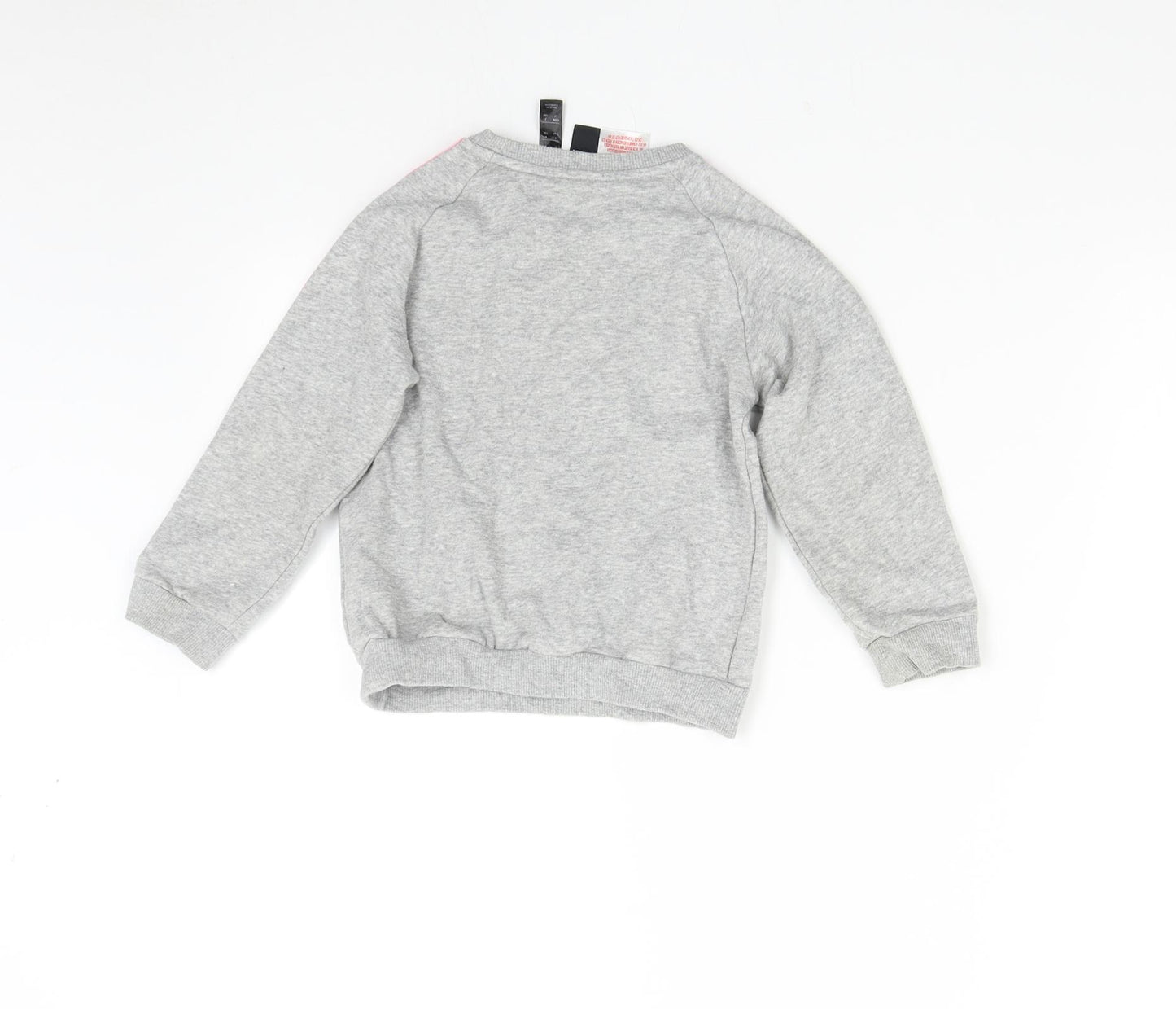 adidas Girls Grey   Pullover Sweatshirt Size 3-4 Years