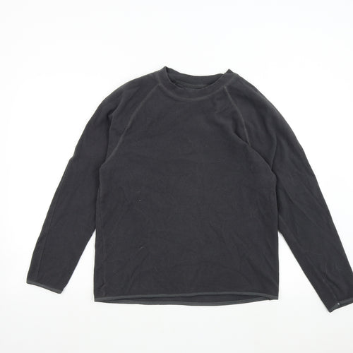 Crane Mens Grey  Fleece Pullover Jumper Size M