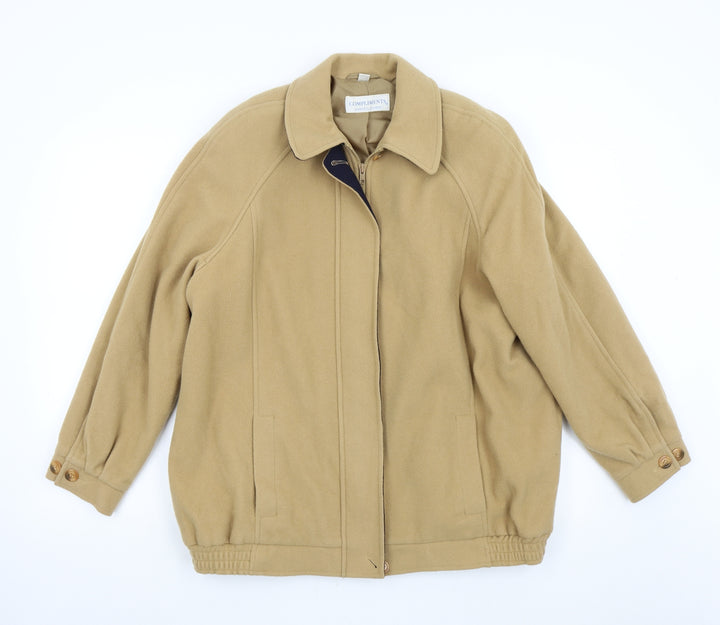 Compliments Womens Beige   Jacket  Size 16