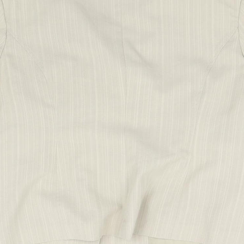 BM Collection Womens Beige   Jacket Suit Jacket Size 20