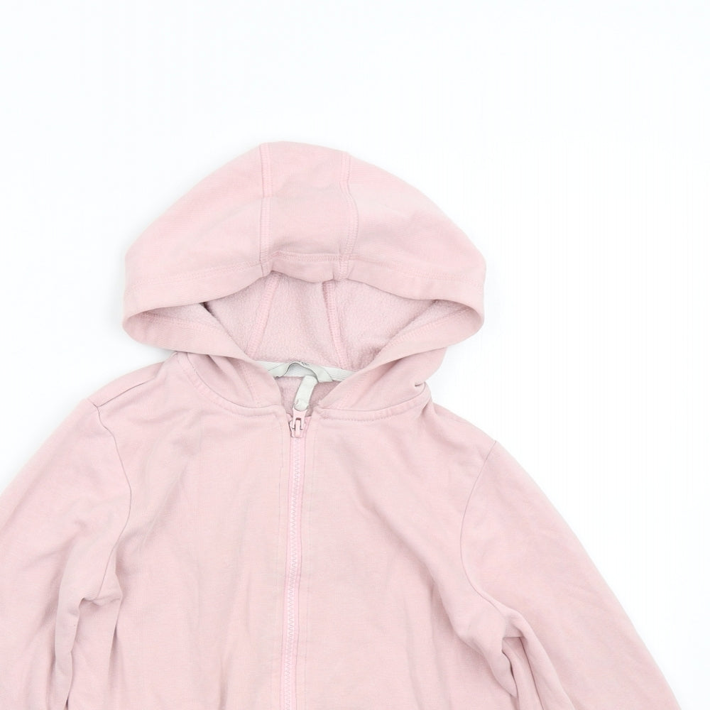 George Girls Pink   Full Zip Hoodie Size 9-10 Years