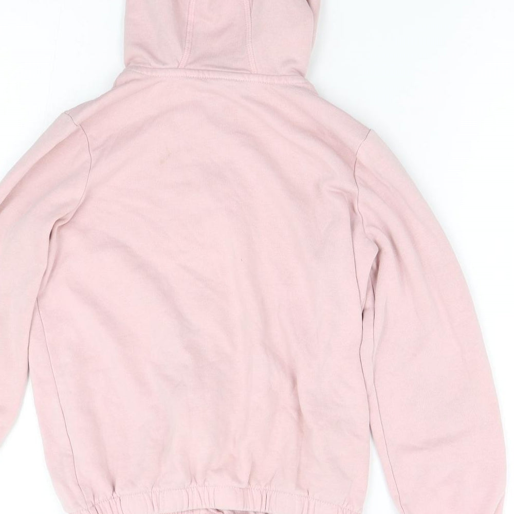 George Girls Pink   Full Zip Hoodie Size 9-10 Years