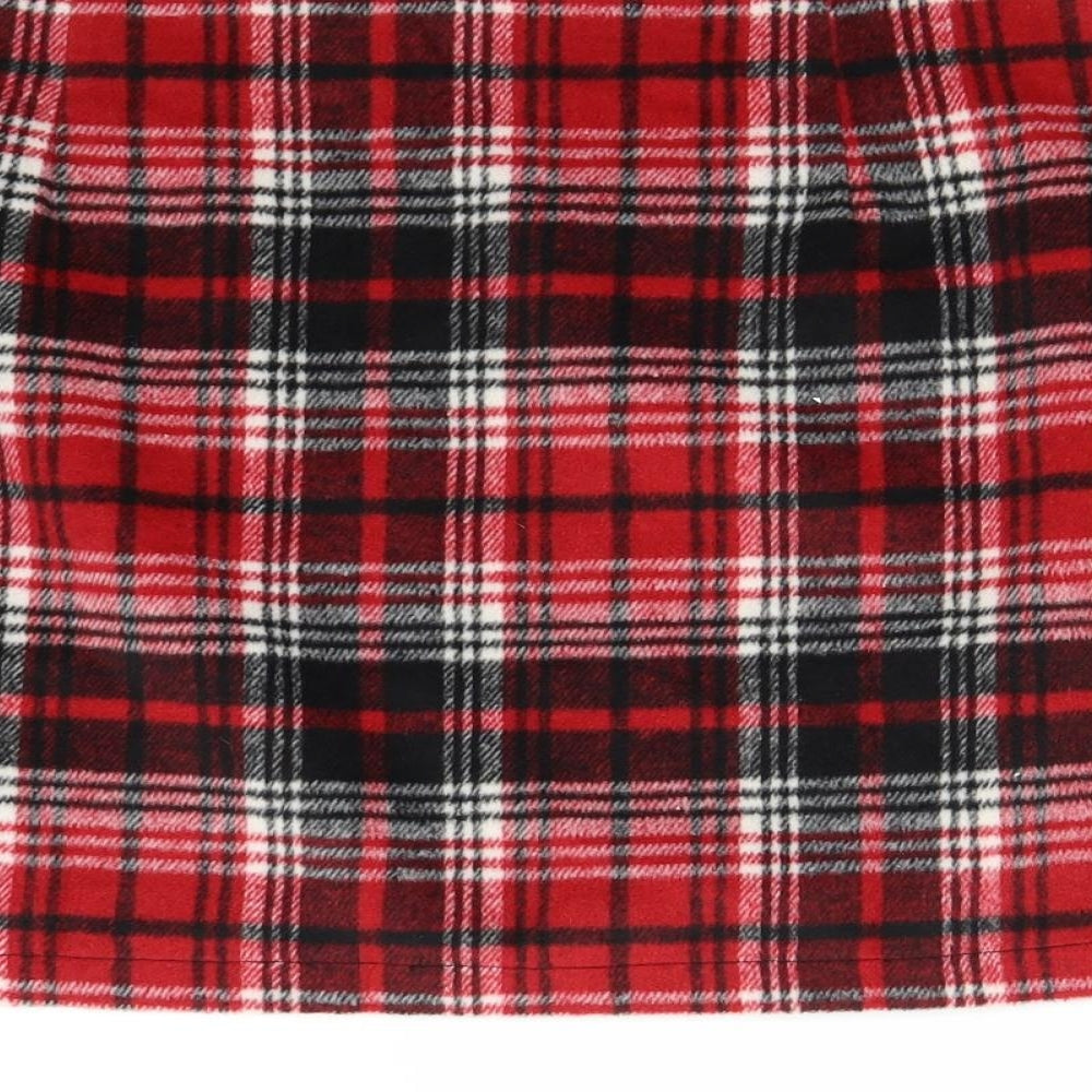 Select Womens Multicoloured Check Fleece Mini Skirt Size 16