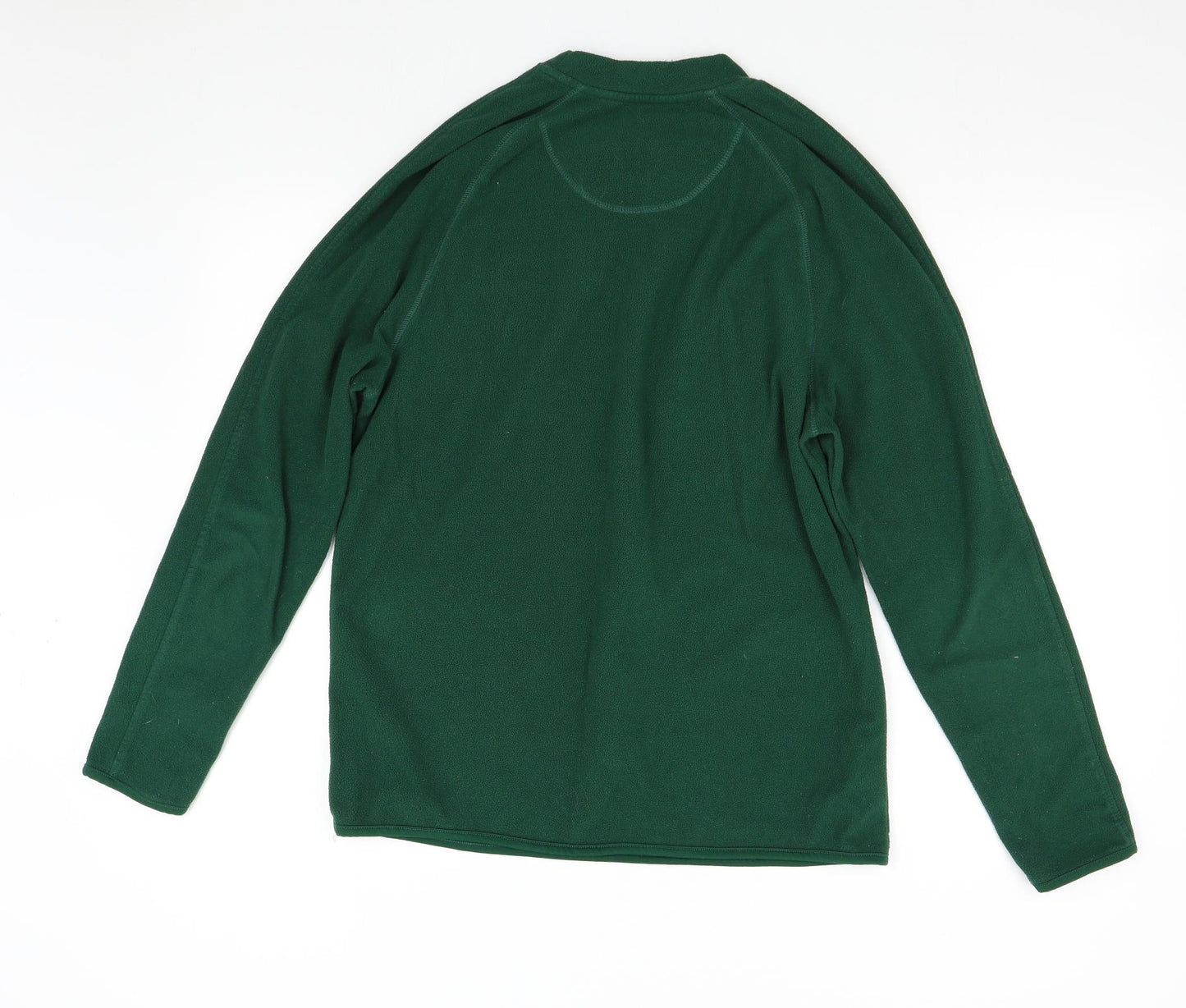 Crane Mens Green  Fleece Pullover Jumper Size M