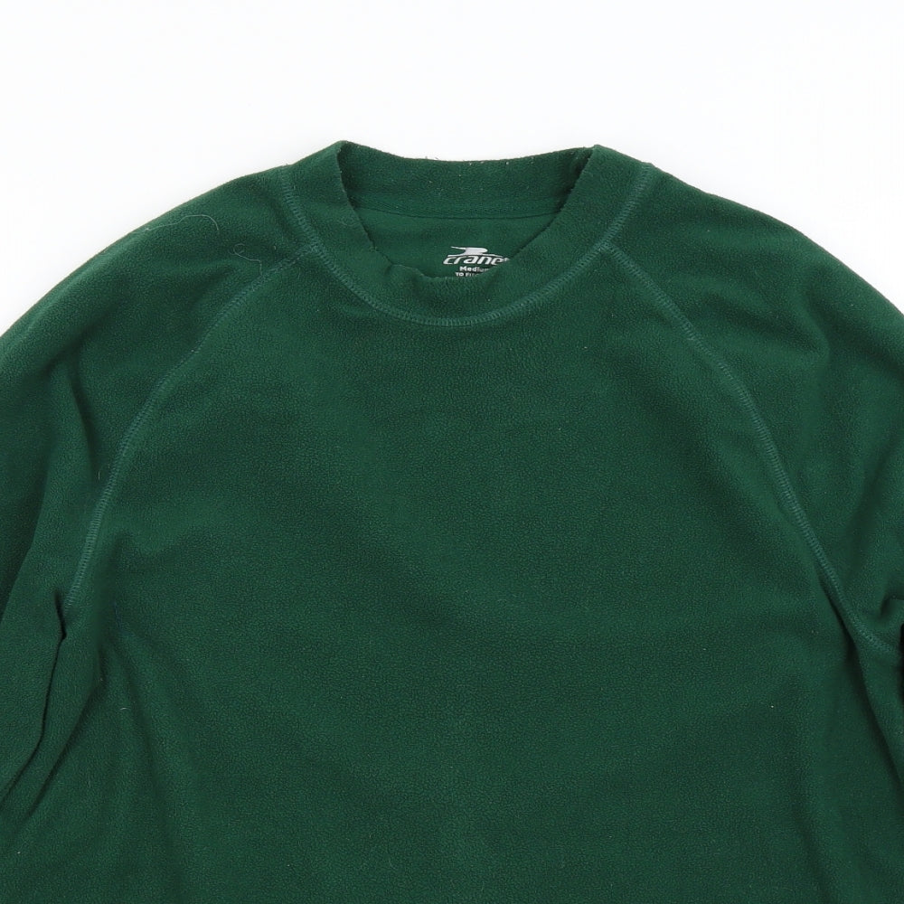 Crane Mens Green  Fleece Pullover Jumper Size M