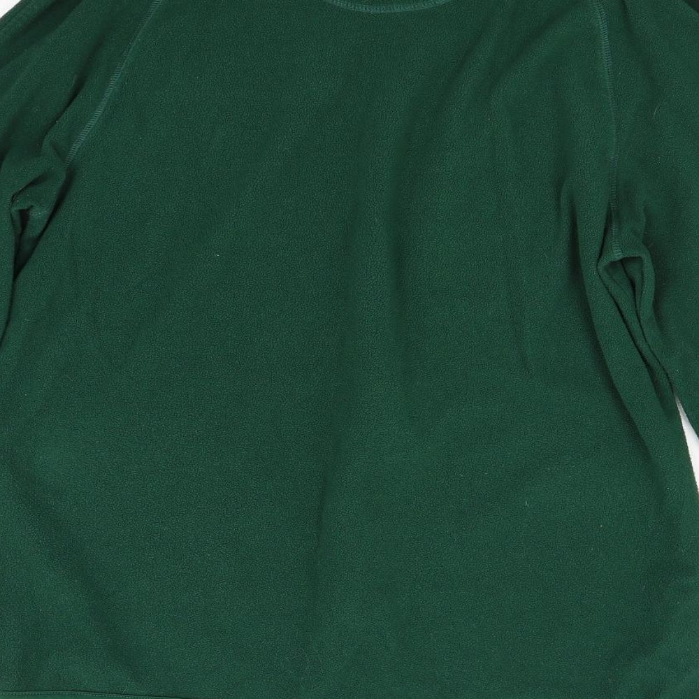 Crane Mens Green  Fleece Pullover Jumper Size M