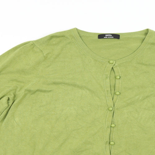 M&S Womens Green  Knit Cardigan Jumper Size 22