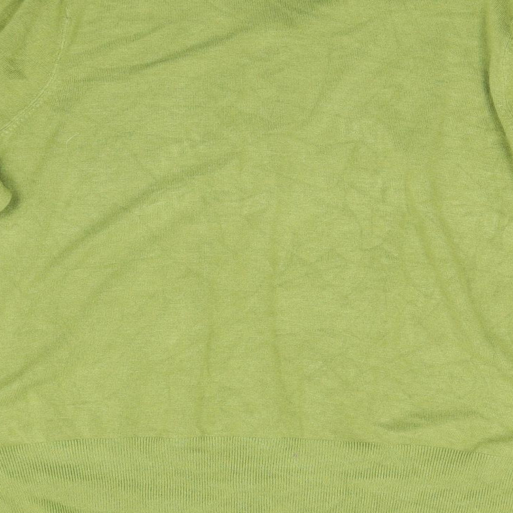 M&S Womens Green  Knit Cardigan Jumper Size 22