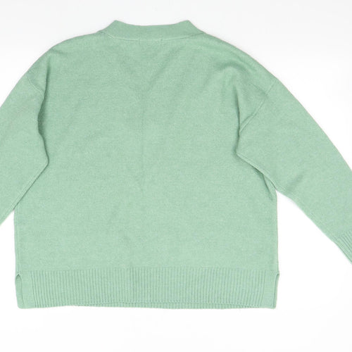 Nutmeg Womens Green  Knit Pullover Jumper Size 18