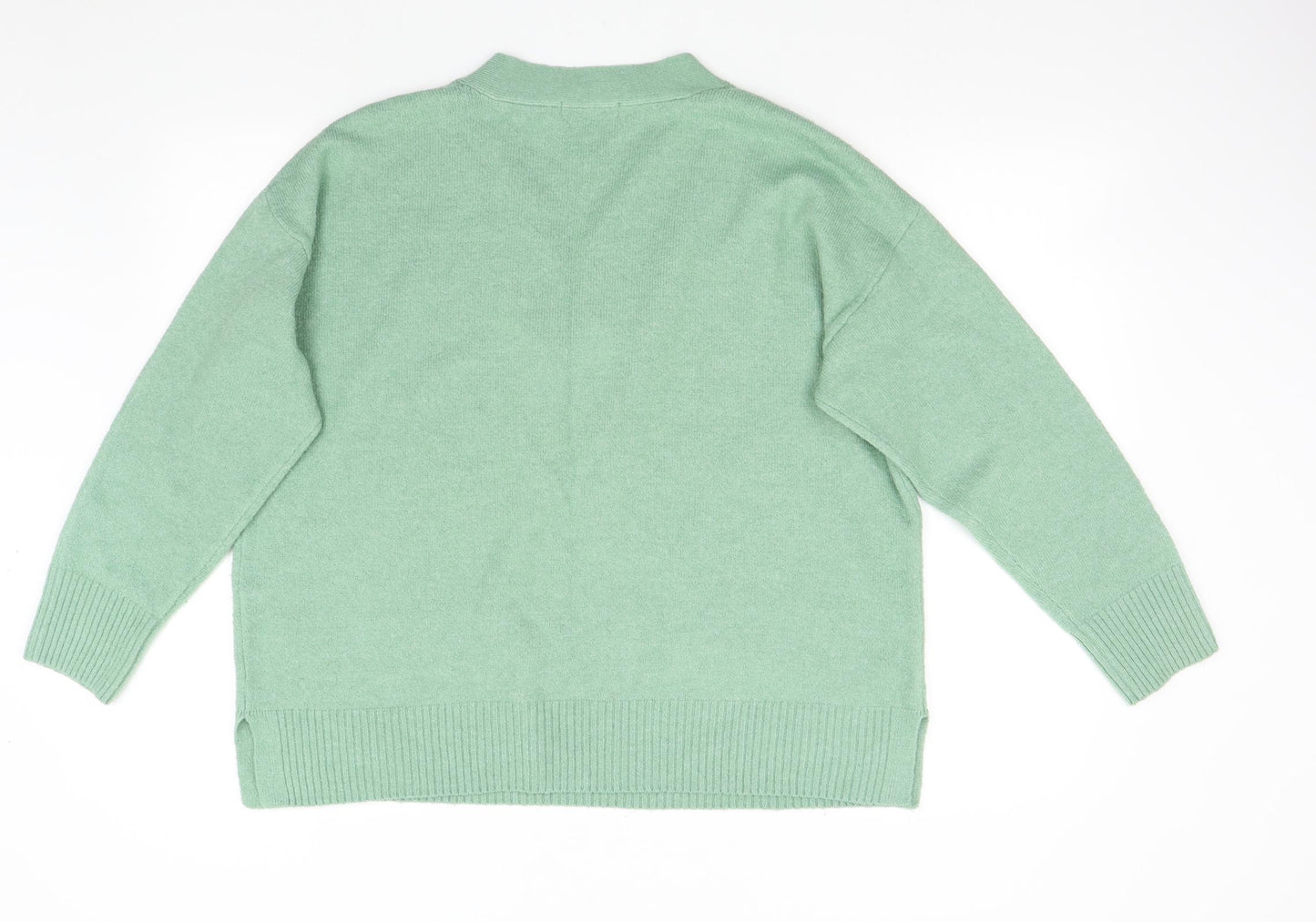 Nutmeg Womens Green  Knit Pullover Jumper Size 18
